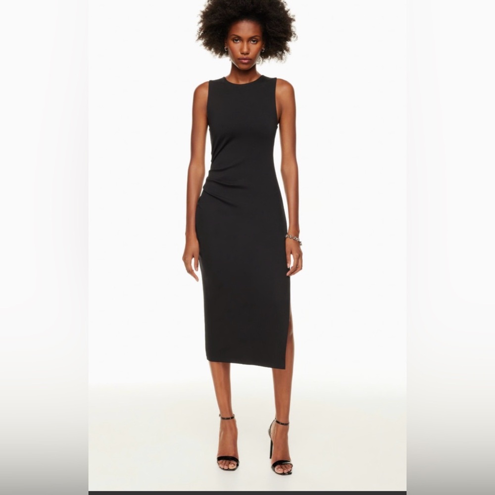Babaton Classic Black Midi Dress